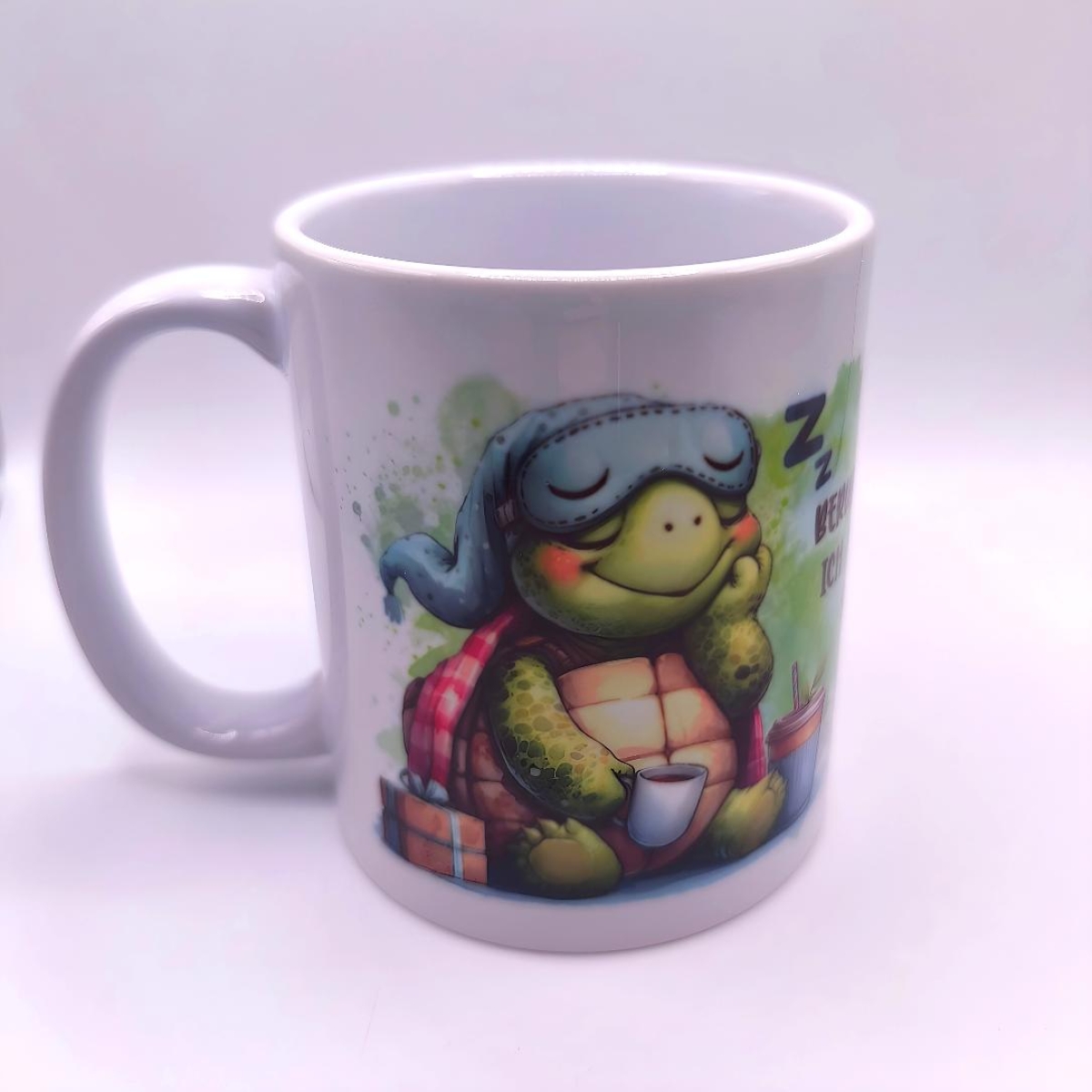 Tasse mit Schildkröte Urlaubsreif